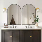 Dovelina Modern Arch Wall Mirrors for Bathroom Vanity Mirror(Set of 2)