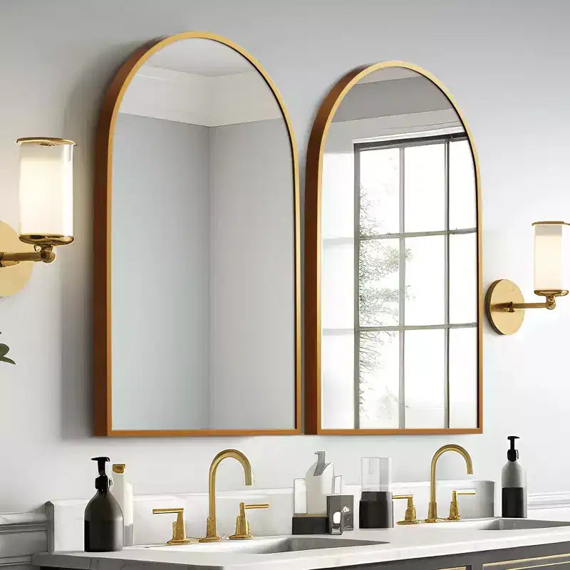 Dovelina Modern Arch Wall Mirrors for Bathroom Vanity Mirror(Set of 2)