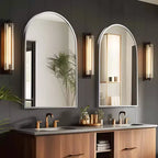 Dovelina Modern Arch Wall Mirrors for Bathroom Vanity Mirror(Set of 2)