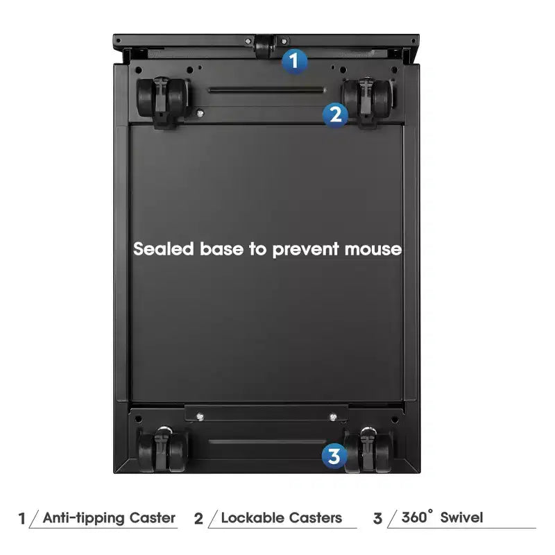 Classeur vertical mince de 11,8 po, classeur mobile à 3 tiroirs pour bureau à domicile, organisateur de documents peu encombrant avec serrure