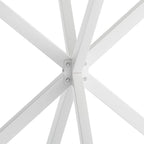 Table à manger ronde à pieds croisés, 47,24 po, style moderne