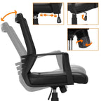 Yaheetech Adjustable Ergonomic Mesh Office Chair with Lumbar Support