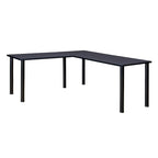 Bureau en L Kee 66 avec retour 42, beige/noir