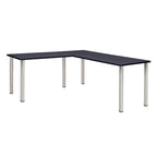 Bureau en L Kee 66 avec retour 42, beige/noir