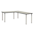 Bureau en L Kee 66 avec retour 42, beige/noir