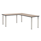 Bureau en L Kee 66 avec retour 42, beige/noir