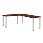 Bureau en L Kee 66 avec retour 42, beige/noir