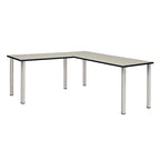 Bureau en L Kee 66 avec retour 42, beige/noir