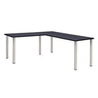 Bureau en L Kee 66 avec retour 42, beige/noir