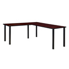 Bureau en L Kee 66 avec retour 42, beige/noir