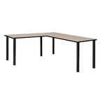 Bureau en L Kee 66 avec retour 42, beige/noir