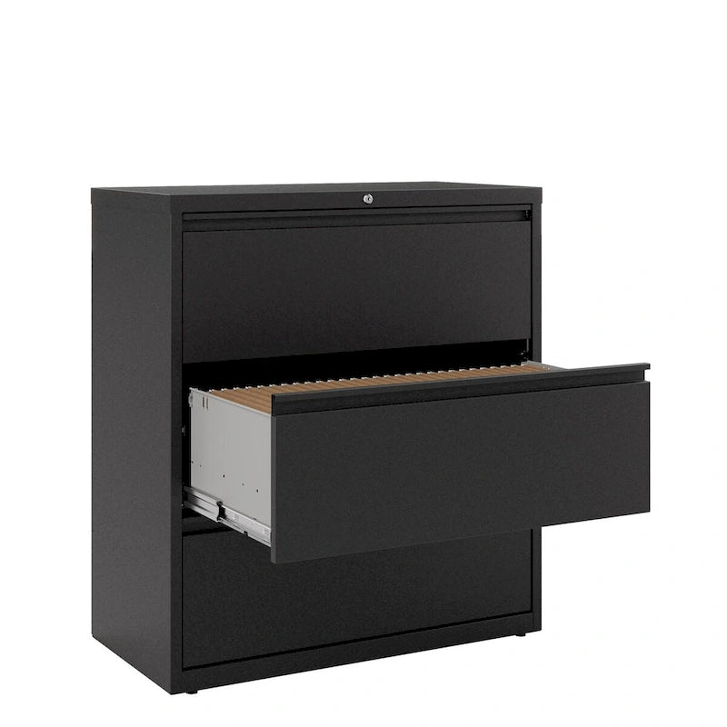 Hirsh 36W 3 Drawer Lateral File Cabinet for Home/Office with Premium Matte Texture Finish