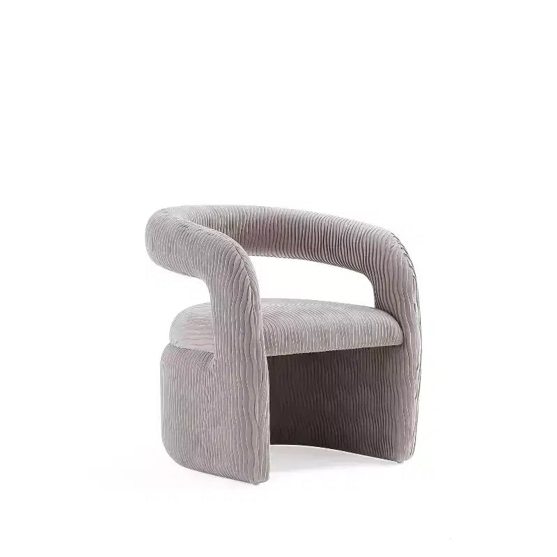 Chaise de salle à manger moderne en velours Manhattan Comfort Corvette