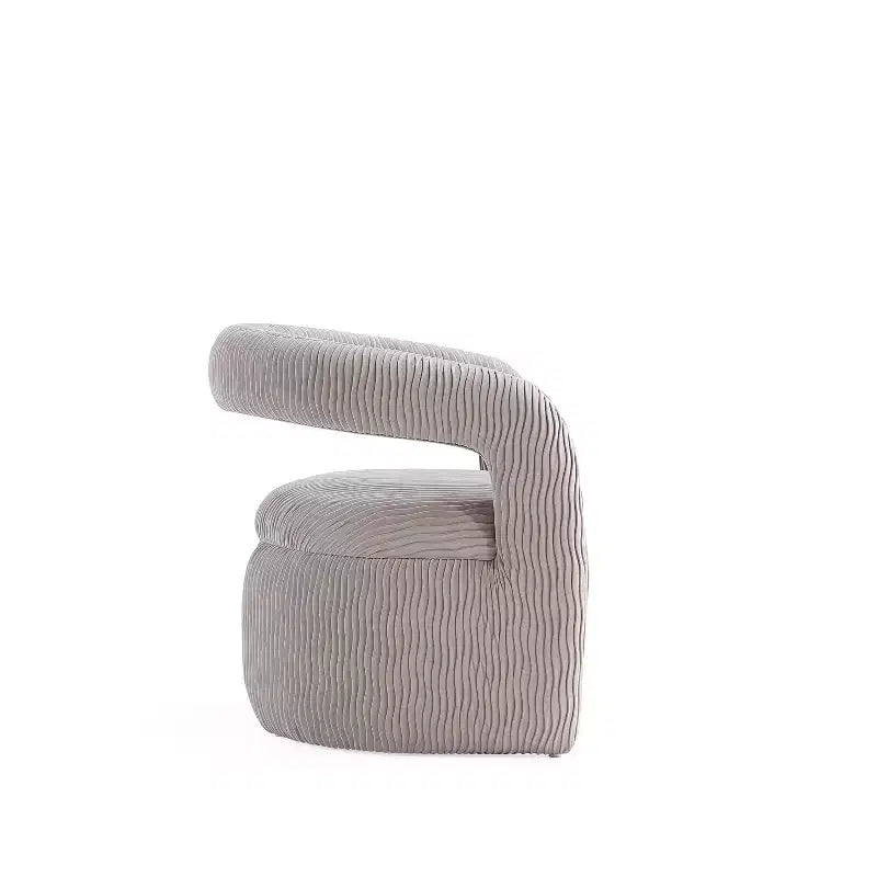 Chaise de salle à manger moderne en velours Manhattan Comfort Corvette
