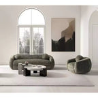 Ensemble Manhattan Comfort Tribeca de 2 pièces : canapé et fauteuil d'appoint rembourrés en chenille de 85,8 po