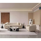 Ensemble Manhattan Comfort Tribeca de 2 pièces : canapé et fauteuil d'appoint rembourrés en chenille de 85,8 po