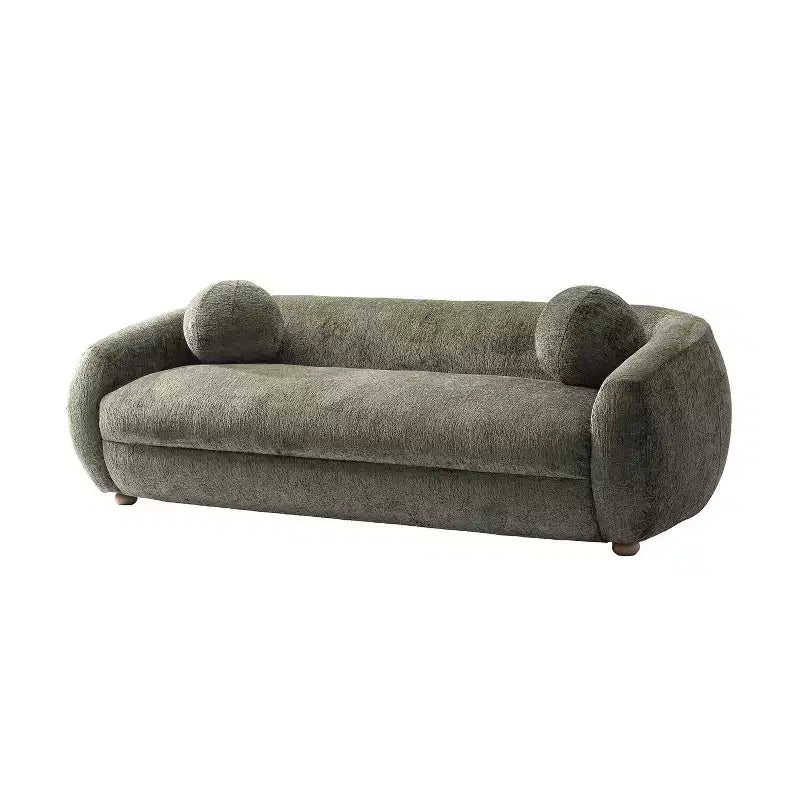 Ensemble Manhattan Comfort Tribeca de 2 pièces : canapé et fauteuil d'appoint rembourrés en chenille de 85,8 po