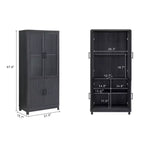 Lot de 3 bibliothèques Jodie Manhattan Comfort de 171,7 cm avec 6 étagères réglables