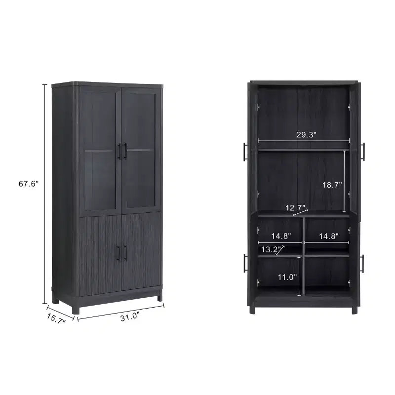 Lot de 3 bibliothèques Jodie Manhattan Comfort de 171,7 cm avec 6 étagères réglables