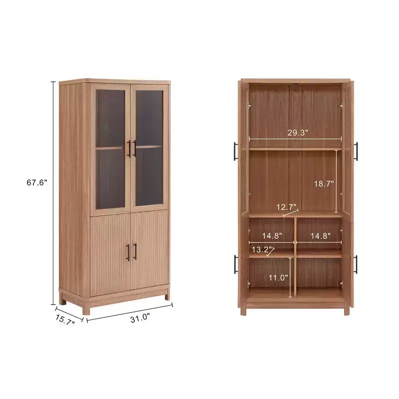 Lot de 3 bibliothèques Jodie Manhattan Comfort de 171,7 cm avec 6 étagères réglables
