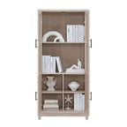 Lot de 3 bibliothèques Jodie Manhattan Comfort de 171,7 cm avec 6 étagères réglables