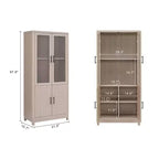 Lot de 3 bibliothèques Jodie Manhattan Comfort de 171,7 cm avec 6 étagères réglables