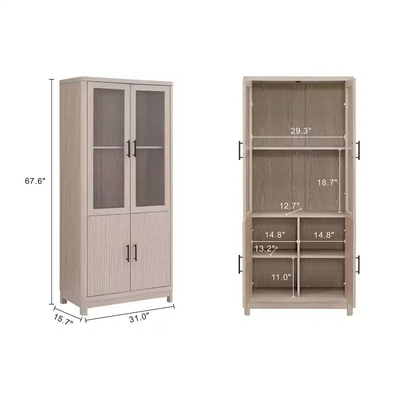 Lot de 3 bibliothèques Jodie Manhattan Comfort de 171,7 cm avec 6 étagères réglables
