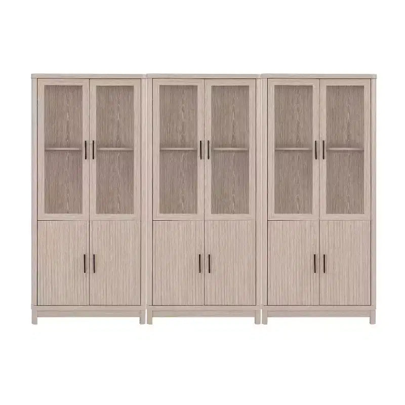 Lot de 3 bibliothèques Jodie Manhattan Comfort de 171,7 cm avec 6 étagères réglables