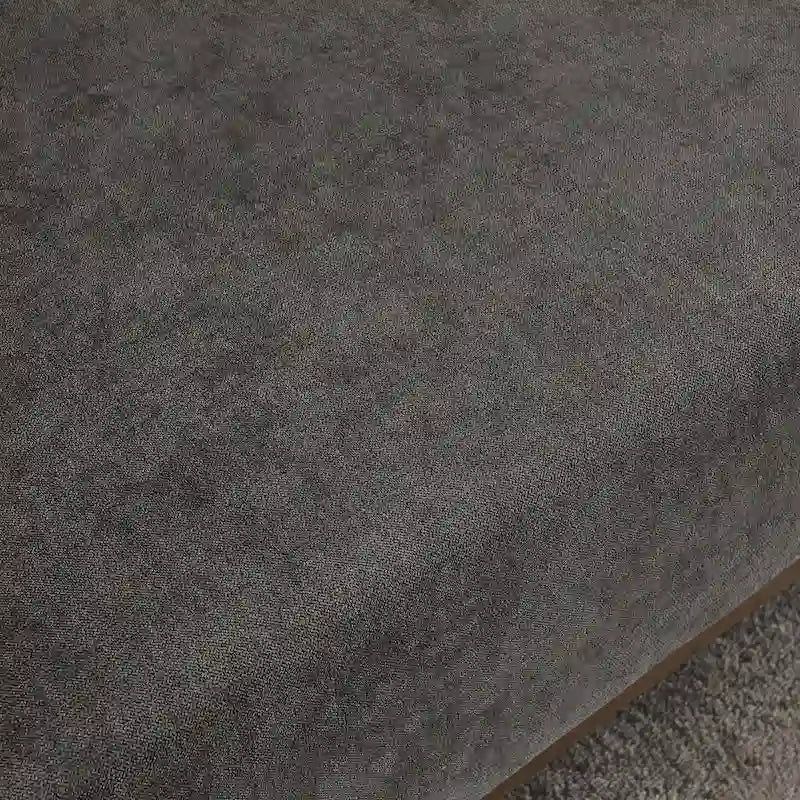 3-Seat Sofa with Stainless Steel Trim,Linen Fabric Couch,w/Metal Legs,for Living Room,Apartment,Office