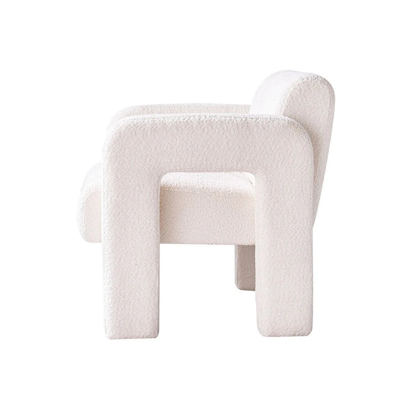 31.10 Wide Boucle Upholstered Accent Chair for Living Room