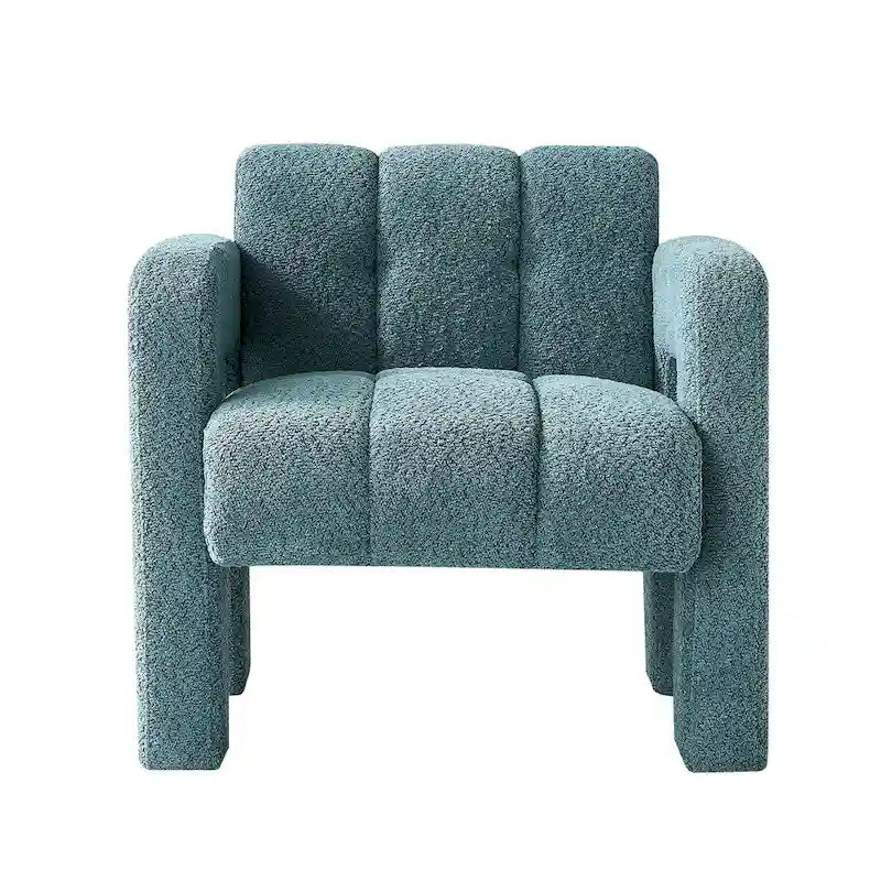 31.10 Wide Boucle Upholstered Accent Chair for Living Room