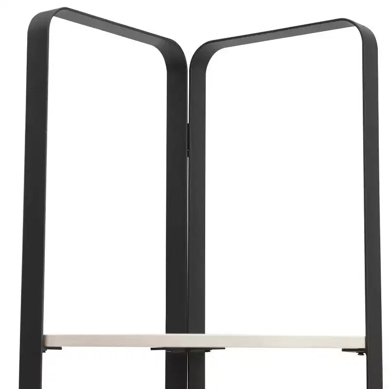 miBasics 71" Étagère d'angle Naija Minimaliste à 5 niveaux avec tablettes texturées