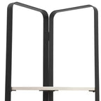 miBasics 71" Étagère d'angle Naija Minimaliste à 5 niveaux avec tablettes texturées