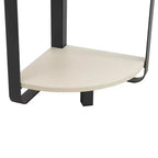 miBasics 71" Étagère d'angle Naija Minimaliste à 5 niveaux avec tablettes texturées