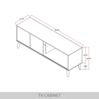 Meuble TV console contemporain CraftPorch