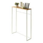 Console de table étroite Yamazaki Home, Acier, Charge max. 5 kg - L 18,5 x l 60 x H 80,5 cm