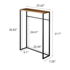 Console de table étroite Yamazaki Home, Acier, Charge max. 5 kg - L 18,5 x l 60 x H 80,5 cm