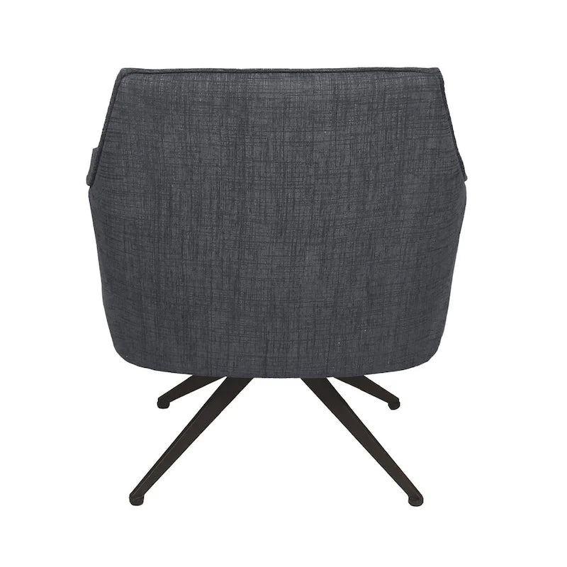 Fauteuil pivotant rembourré Aura par East at Main - 29.5x28.5x31