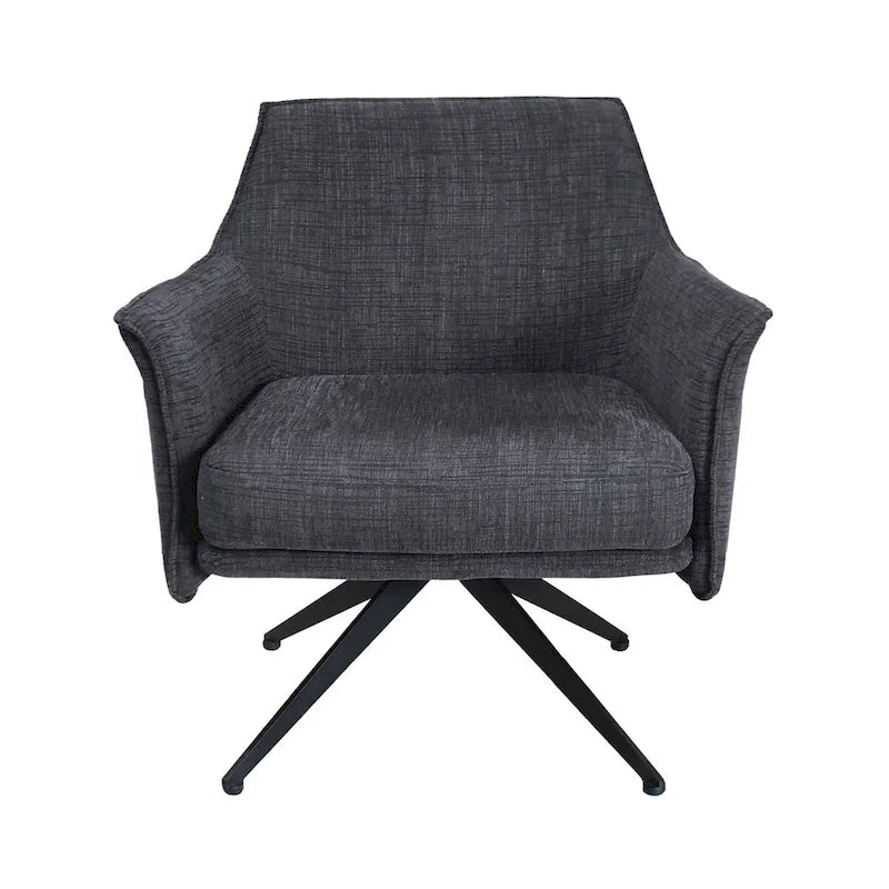 Fauteuil pivotant rembourré Aura par East at Main - 29.5x28.5x31