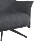 Aura Upholstered Swivel Chair by East at Main - 29.5x28.5x31