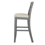 3PCS Rectangular Wood Bar Dining Set