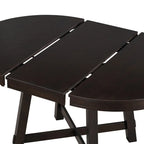 Round dining table, Farmhouse round retractable table, 16 leaf wood kitchen table