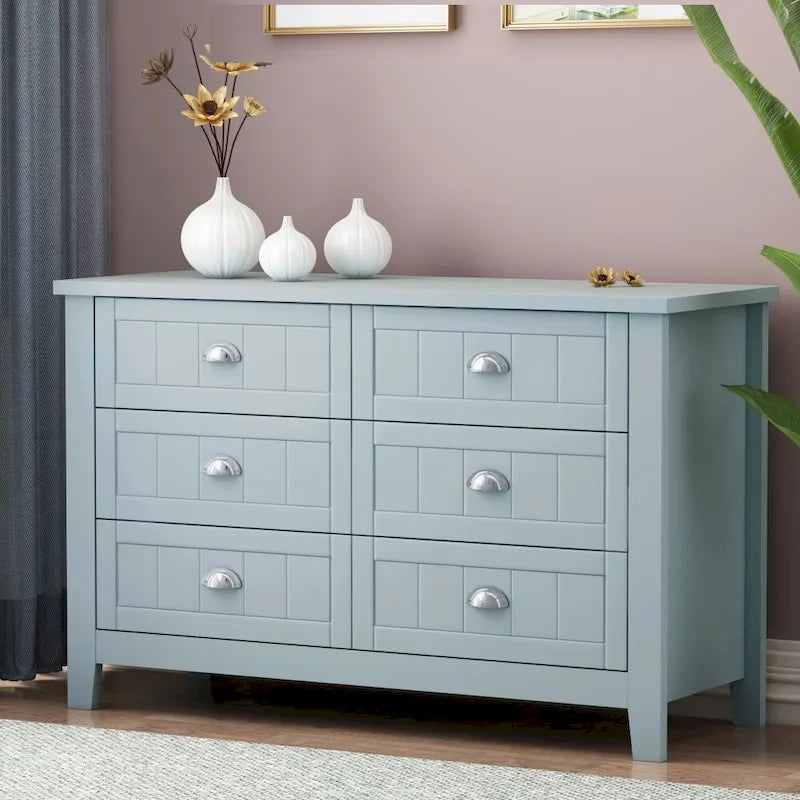 Commode de chevet, Bar de rangement, Meuble d'appoint, Buffet, Cadre en bois massif, Panneau de porte en plastique, Poignée coquille rétro