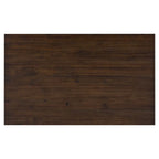 Table de salle à manger rectangulaire 60" style campagnard avec 4 chaises rembourrées et un banc