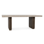 Table à manger Ollie 82 en stratifié travertin de Kosas Home, coloris marron