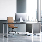 Glaciermat Heavy Duty Glass Chair Mat for Hard Floors & Carpets - 48 x 60