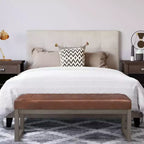 WyndenHall 48 Kaufman Contemporary Rectangle Ottoman Bench