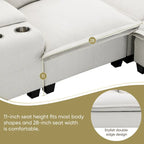 Harper&Bright Designs Canapé d'angle nuage multifonctionnel moderne