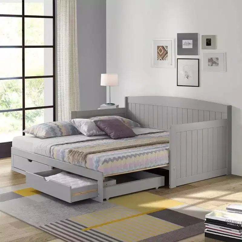 Lit de repos pour enfant Alaterre Furniture Harmony avec conversion