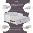 Lit de repos pour enfant Alaterre Furniture Harmony avec conversion